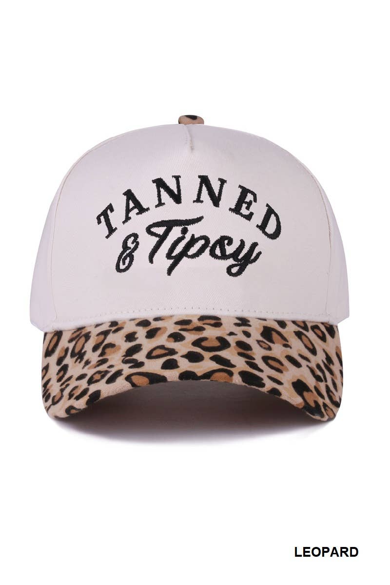 Tanned & Tipsy Two tone canvas cotton cap
