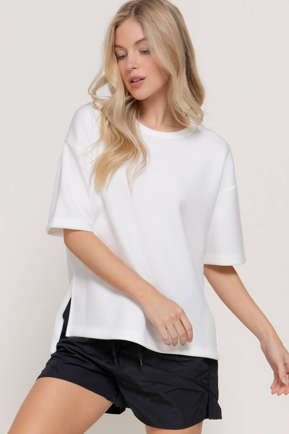 Soft Scuba Knit Top